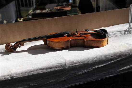 A 19th century French Colin of Nancy violin,